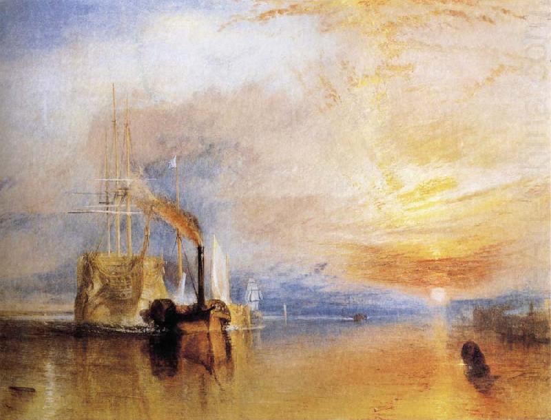 J.M.W. Turner The Fighting Temeraire Tugged to her Last Berth to be Broken Up